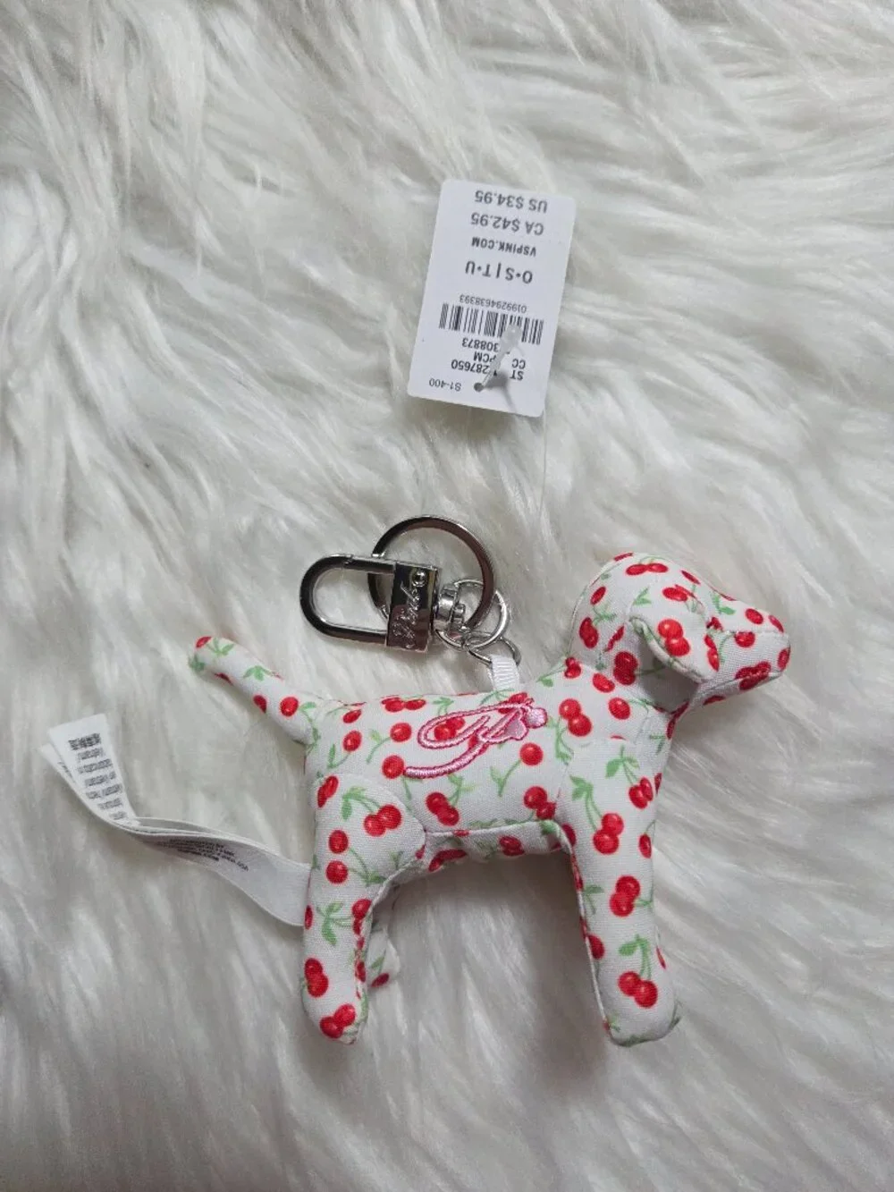 PINK Victoria's Secrete Micro Dog Keychain Charm